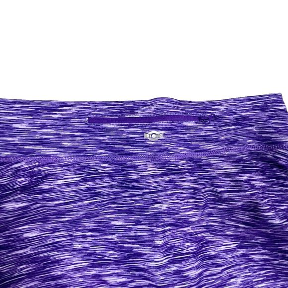 Inner Spirit Skirted Capri Legging Black & Purple Back Zip Pocket Womens S EUC! - Picture 5 of 9